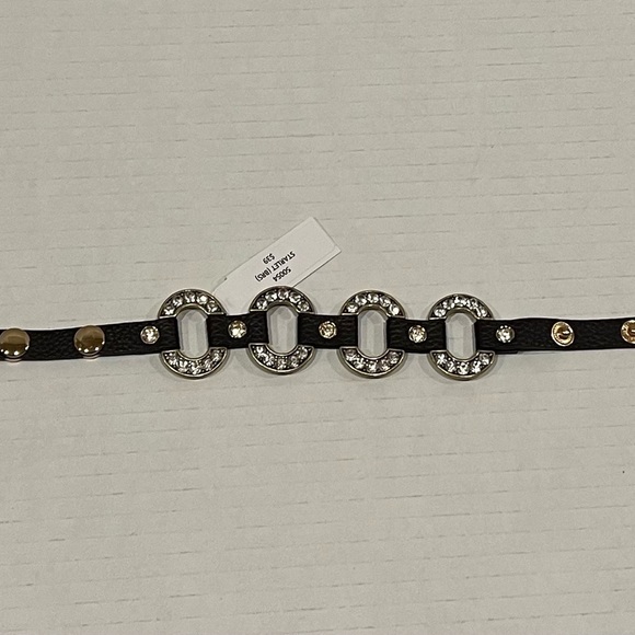 NWT Premier Designs Starlet Brown and Bronze Reversible Bracelet with snap clasp - Picture 1 of 4